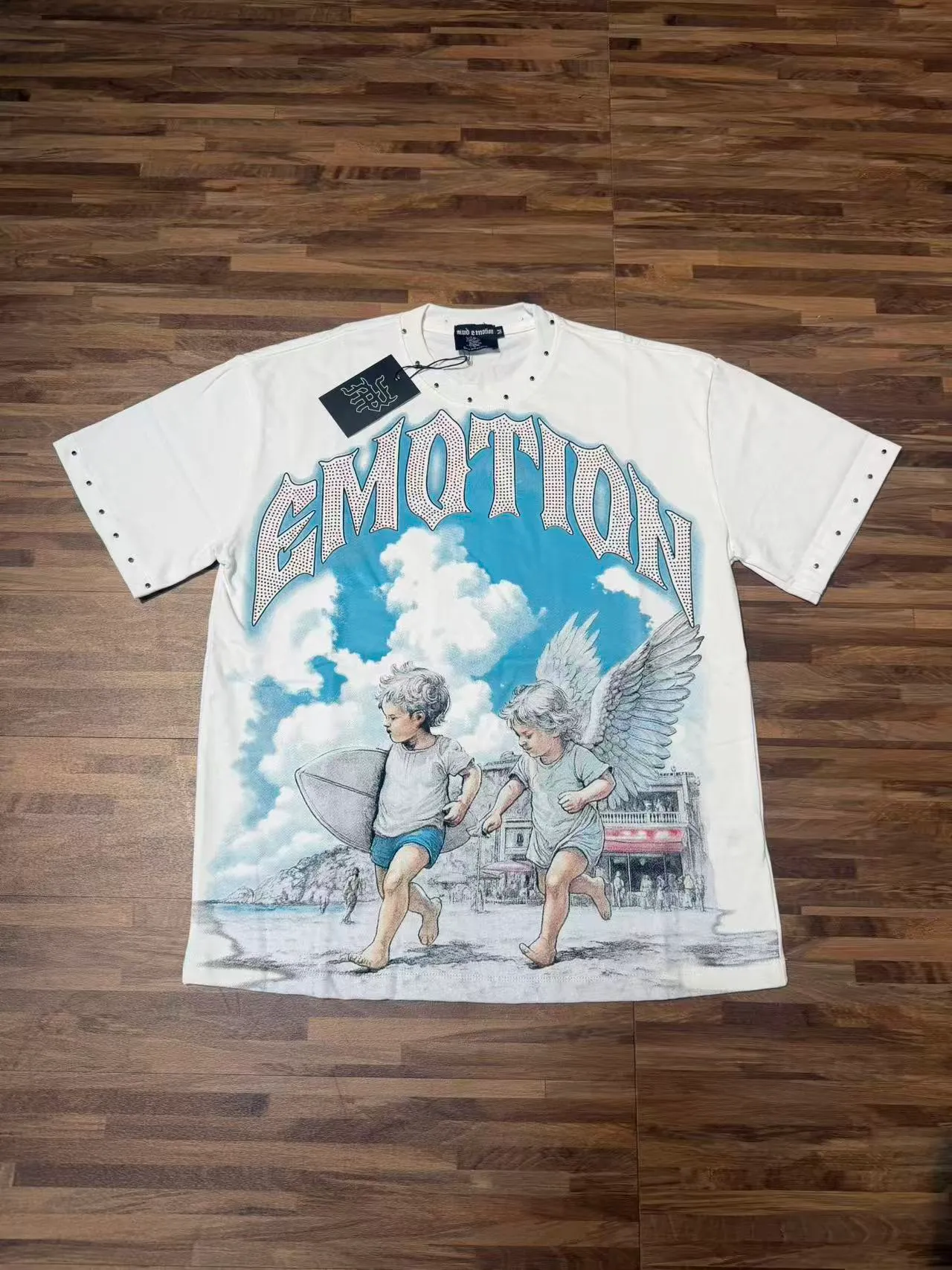 E 8127##Cream White/ ｜ MIXED EMOTION In Stock （ ）+ T （fabric):32 Sizes（size）：S-M L X L ： （colour）：Cream White/ 👉 👉
